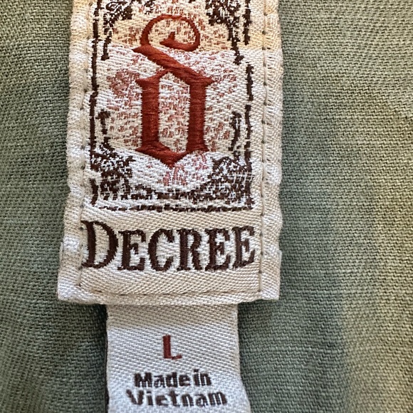 Decree Green Army Camo Utility Vest size L - Picture 11 of 13